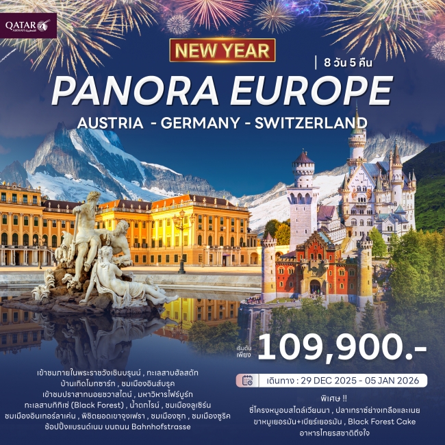 ทัวร์ออสเตรีย Panora Europe ฉลองปีใหม่ 2026
