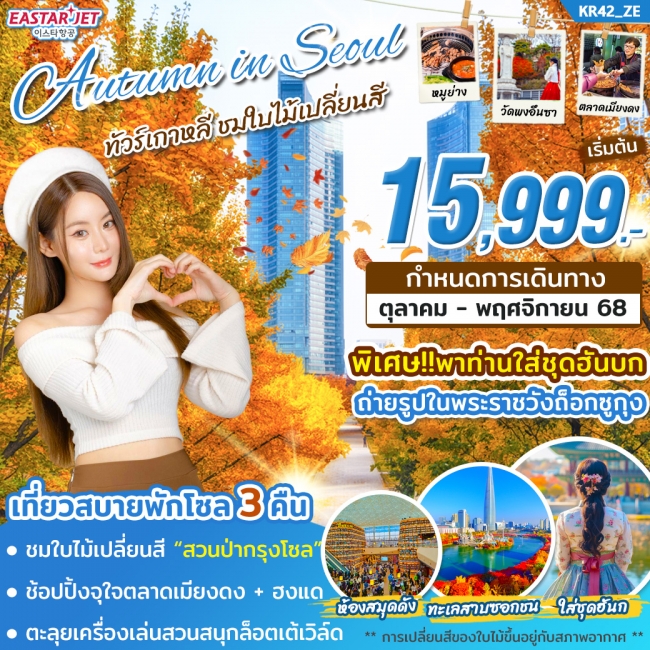 ทัวร์เกาหลีใต้ AUTUMN IN SEOUL