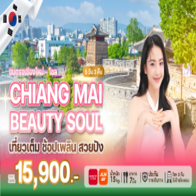 ทัวร์เกาหลีใต้ CHIANG MAI BEAUTY SOUL  5 วัน 3 คืน
