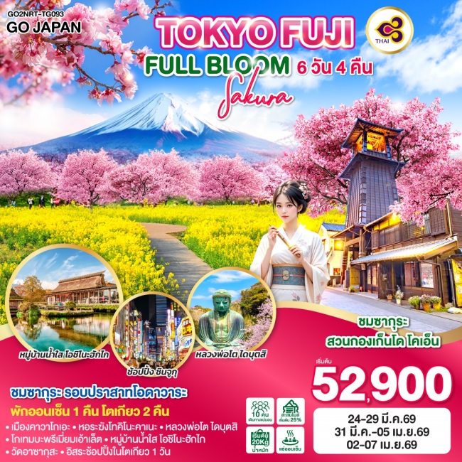 ทัวรืTOKYO FUJI SAKURA FULL BLOOM