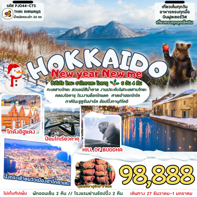 ทัวร์ญี่ปุ่น Hokkaido New year new me